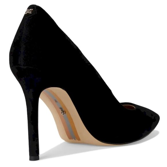 Sam Edelman Women's Hazel Black Suede Pointed Toe Pumps Size 10 Wide New - Picture 3 of 12